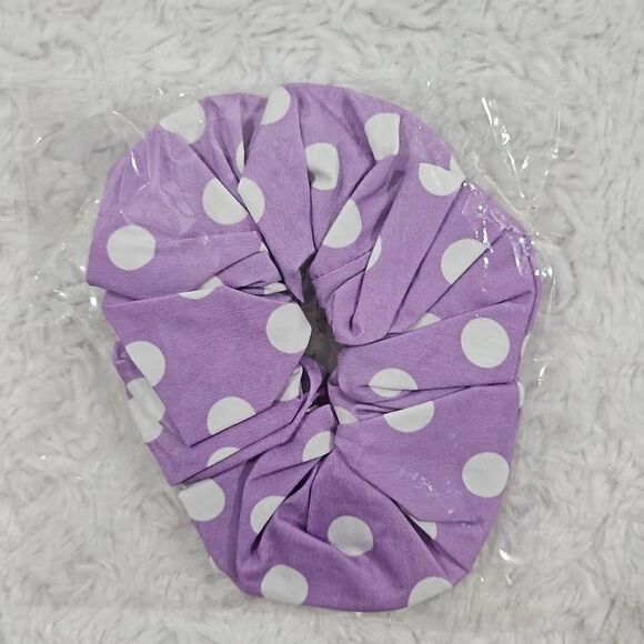 Lemlem Scrunchie NWOT Purple Polka Dotted - Picture 1 of 2